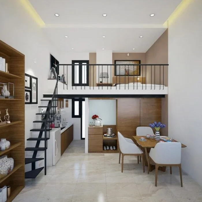 Nhà Lắp Ghép Gác Lửng