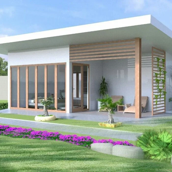 Nhà Lắp Ghép Mái Bằng